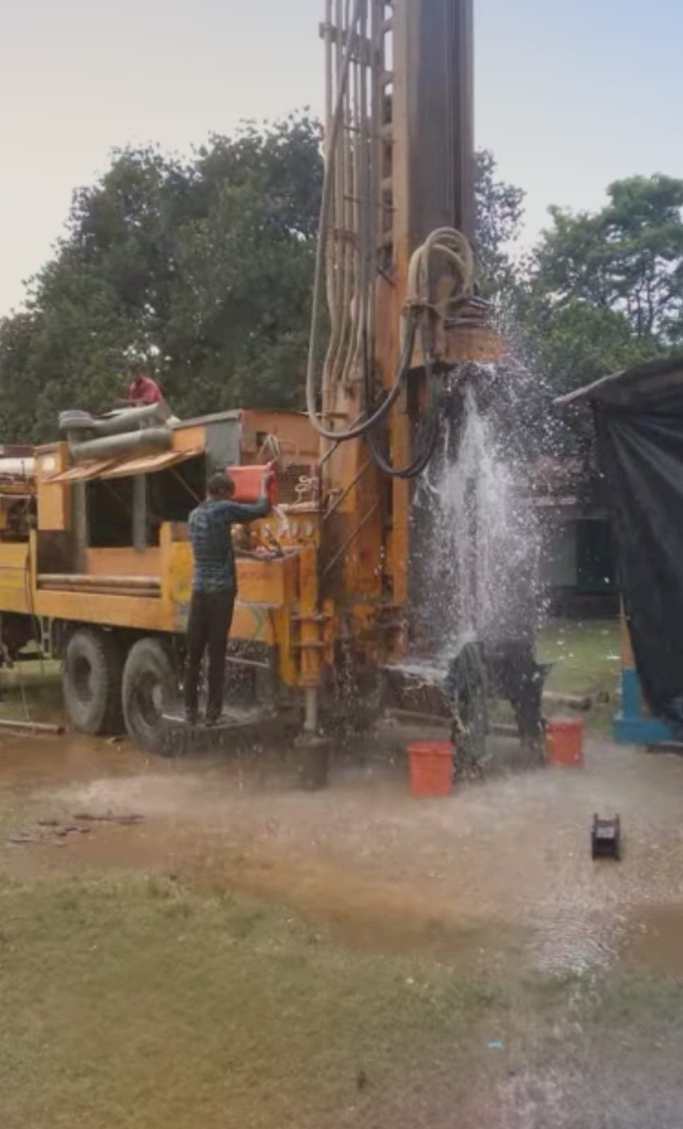 Truck-mounted drilling rig (Dhaka WASA)